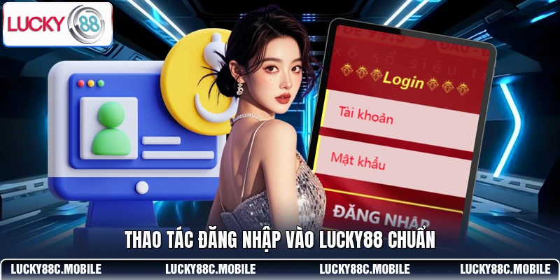 Thao tác đăng nhập vào LUCKY88 chuẩn